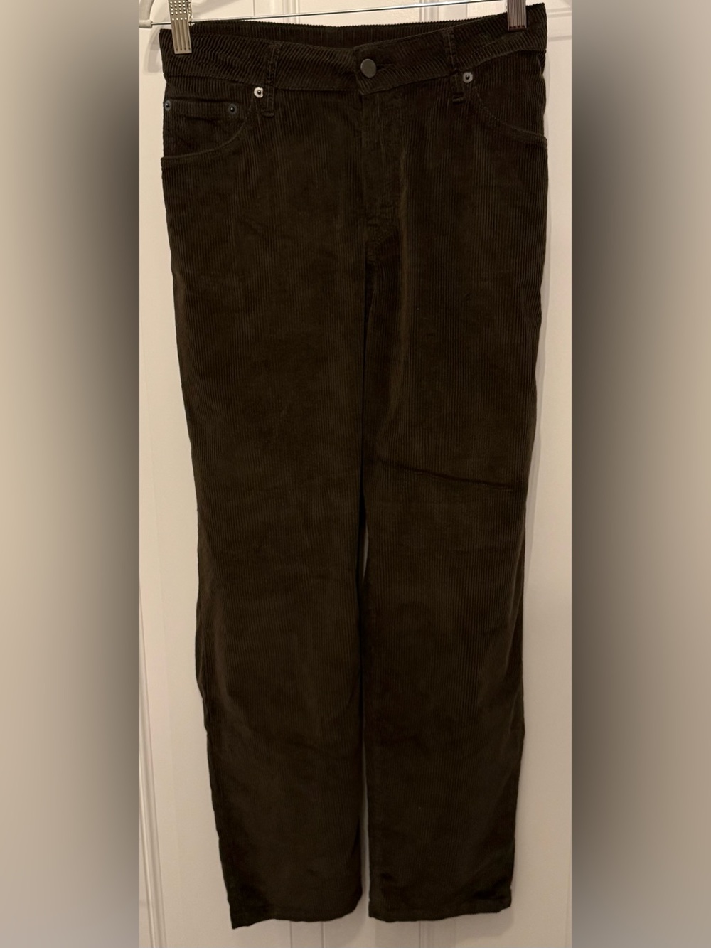 NWOT Wrap London Chocolate Brown Corduroy Pants - Classic Straight Fit